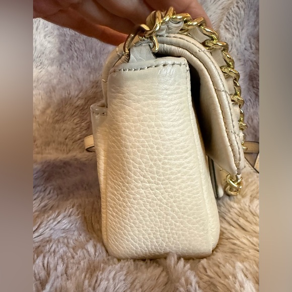 Karl Lagerfeld Paris Agyness Ivory Quilted Crossbody Bag - Picture 6 of 15